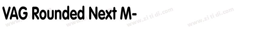VAG Rounded Next M字体转换